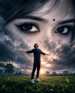 eYES sKY aI PHOTO eDITING pROMPT