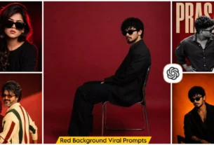 Red Background Viral Ai Photo Prompt