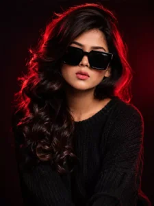 Red Background Viral Ai Photo Prompt For Girls