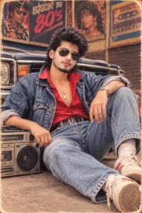 Boys 80s Look Photo Prompt