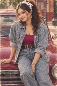 Girls 80s Look Ai Photo Prompt