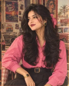 Girls 80s Look Ai Photo Prompt For Girls