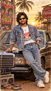 Handsome Boy 80s Look Photo Prompt