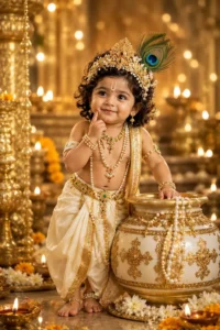 Janmashtami AI Photo Editing Prompts Trend