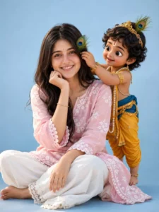 Krishna Janmashtami Ai Photo Editing Prompt for Girls