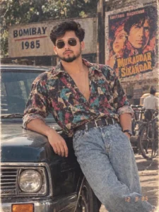 Men In 80s Look Photo Prompt