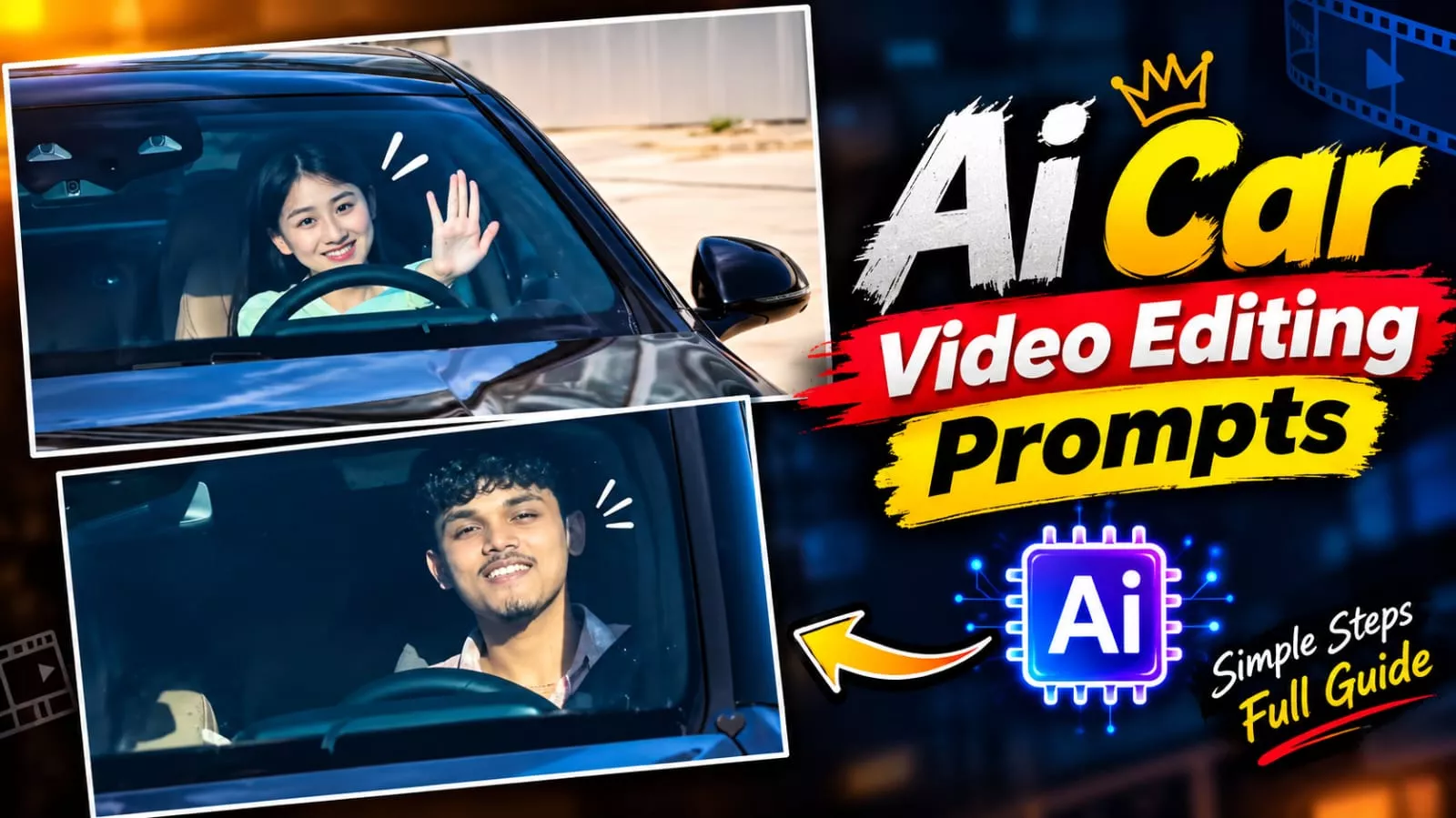 Mercedes Car Driving AI Video Editing Prompt