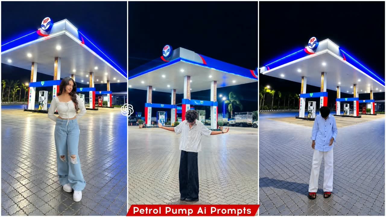 Petrol Pump Ai Photo Editing Prompt