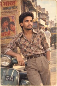 Trending 80s Look Photo Prompt Boys