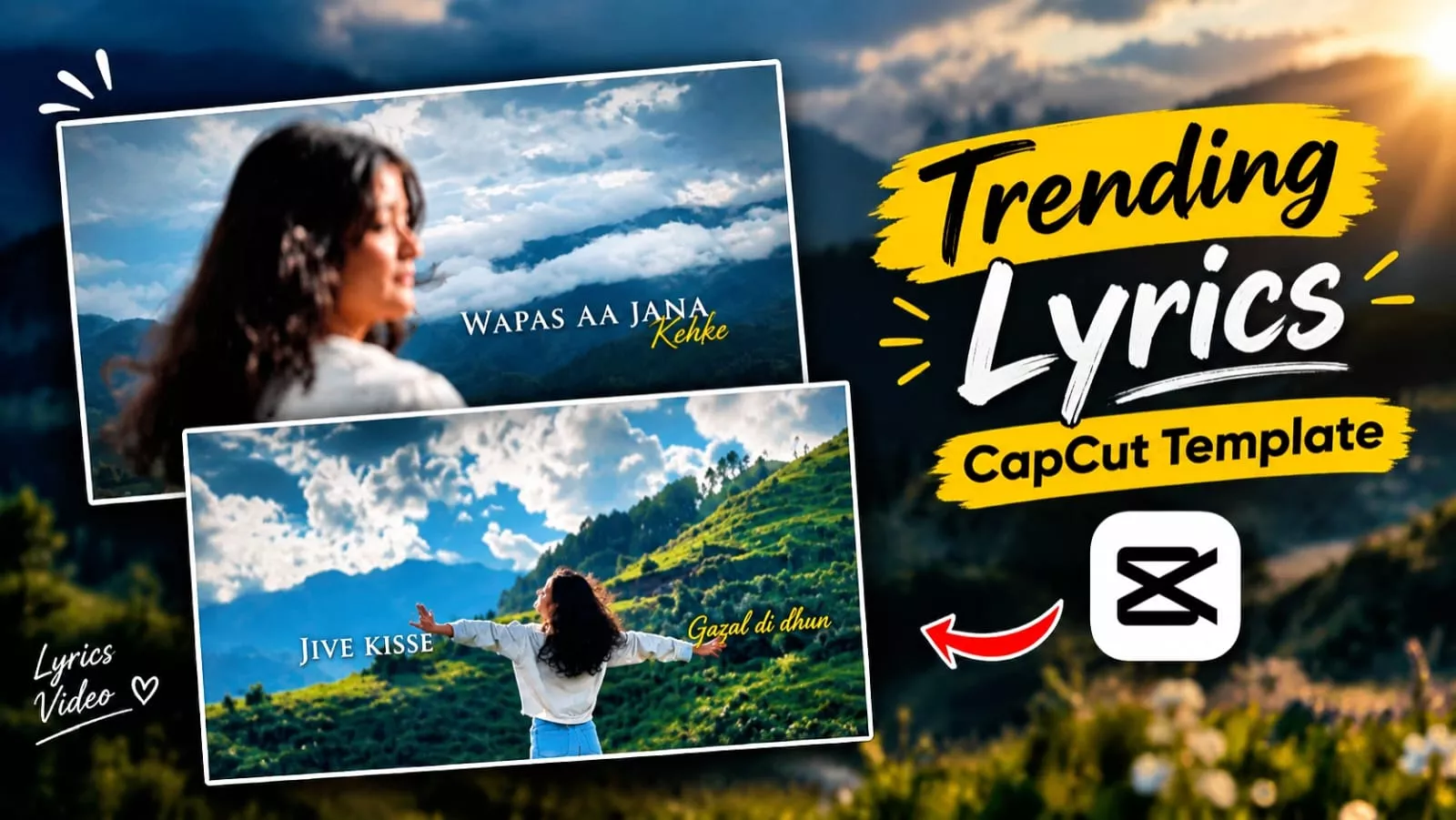 Trending Lyrics Capcut Template