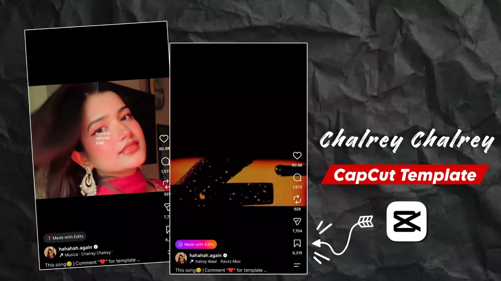 Viral Chalrey Chalrey Capcut Template